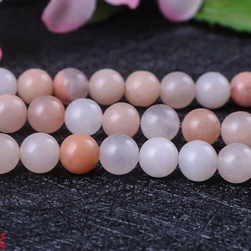 Natural Stone Light Pink Aventurine Jades Round Spacer Beads For Jewelry Making DIY Bracelet Accessories Gift 15‘‘ 4 6 8 10 12mm