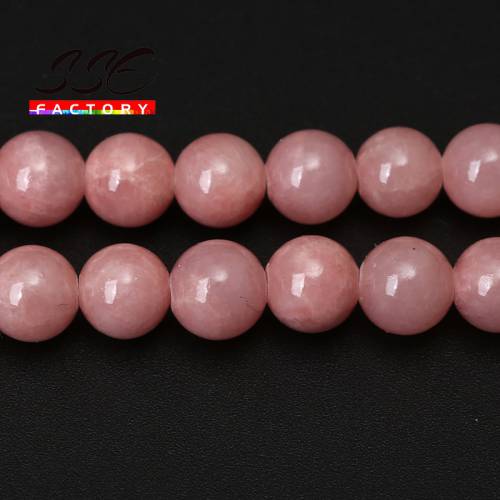 Natural Stone Rose Red Chalcedony Jades Beads Round Loose Spacer Beads For Jewelry Making 4/6/8/10/12mm DIY Handmade Bracelets