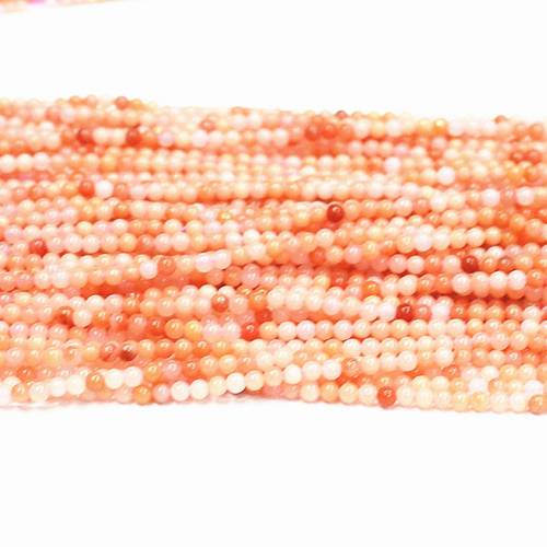 Wholesale price natural stone pink jades 2mm 3mm round beads stone chalcedony loose spacers accessories diy jewelry 15inch B405