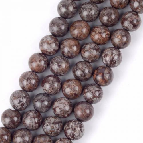 Natural Stone Beads Fashion Coffee Jasper Loose Bead 4/6/8/10mm for DIY Jewelry Making Bracelet Necklace Gift