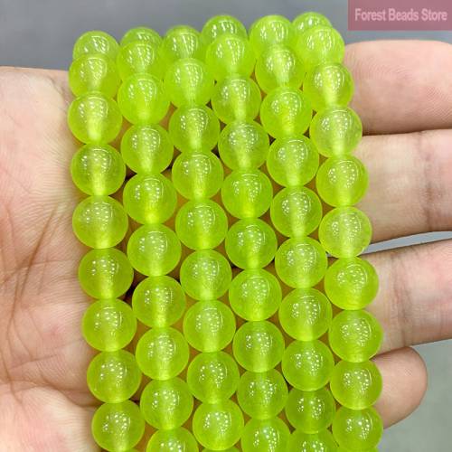 Natural Stone Beads for Jewelry Making AAA Grape Green Jasper Jades Round Beads DIY Bracelet Necklace 15Strand 4 6 8 10 12 14MM