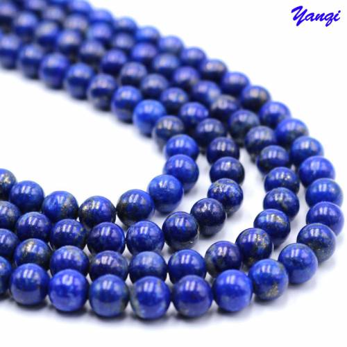 Wholesale Natural Stone Lapis Lazuli Round Beads Never Lose Colour 5 Strand 4 6 8 10 12 14MM Pick Size For DIY Jewelry Making