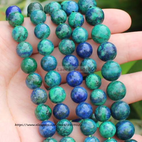 Fctory Price Natural Lapis Lazuli Phoenix Stone Malachite Azurite Beads 15‘‘/ Strand 4-12MM Pick Size For Jewelry Making