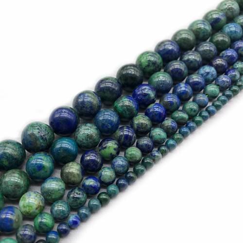 Fctory Price Natural Lapis Lazuli Stone Malachite Azurite Agat Beads For Jewelry Making Bracelet Necklace 4 6 8 10 12mm DIY