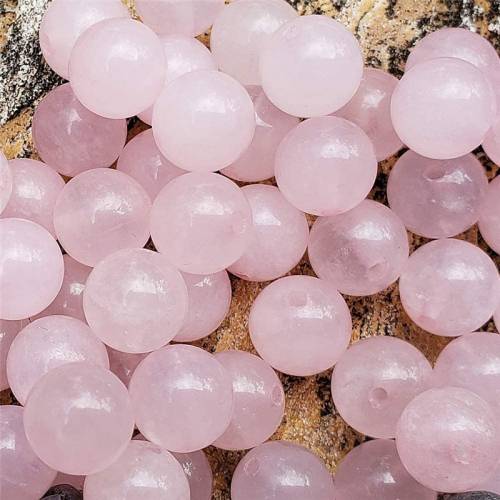 Natural Rose Quartz Stone Loose Beads for Making Jewelry