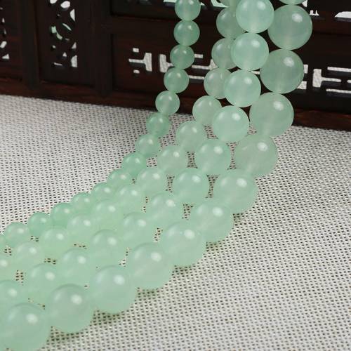 Natural Stone Beads Round Green Quartz Bead for Making Jewelry 4 6 8 10mm