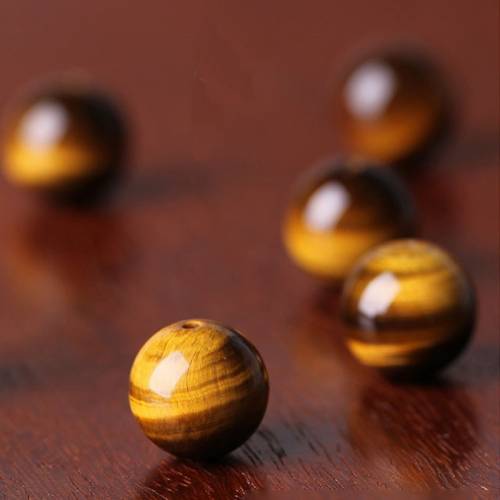 AAAAA+ 6-20mm Natural Yellow Tiger Eye Beads Round Loose Beads Stone Beads for DIY Necklace Bracelet Jewelry Making Accessories