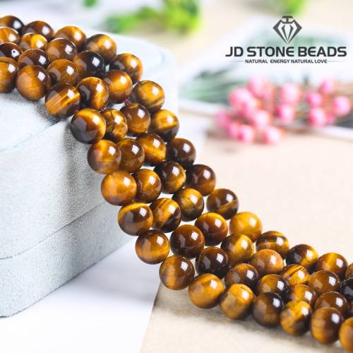 Hot Sale Gemstone Beads 5A 3A A+Natural Yellow Tiger Eye Beads Personalized Fashion Hand-made Accessory For Men Jewelry Making