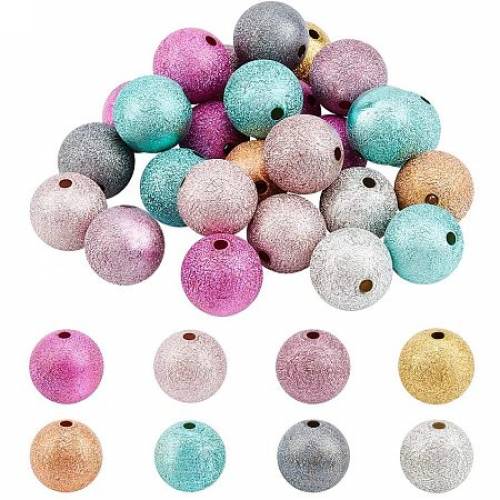 Pandahall Elite 25pcs 20mm Chunky Bubble Acrylic Beads Crapy Exterior Round Bubblegum Beads for Easter Jewelry Making Handmade Crafts Supplies -...