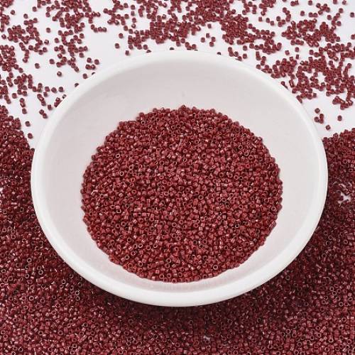 MIYUKI Delica Beads - Cylinder - Japanese Seed Beads - 11/0 - (DB2354) Duracoat Opaque Dyed Shanghai Red - 13x16mm - Hole: 08mm; about 2000pcs/10g