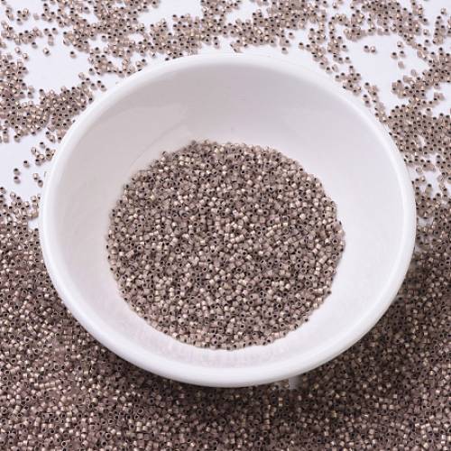 MIYUKI® Delica Beads Small - Cylinder - Japanese Seed Beads - 15/0 - (DBS0191) Copper Lined Opal - 11x13mm - Hole: 07mm; about 35000pcs/10g