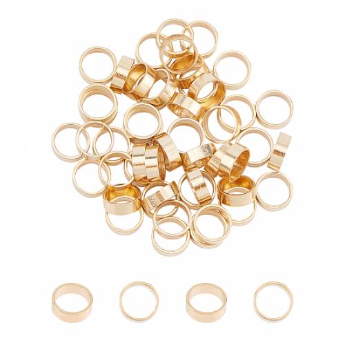 Unicraftale 304 Stainless Steel Spacer Beads - Flat Round - Golden - 6x2mm - Hole: 5mm - 50pcs/box