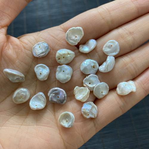 12mm Natural Freshwater Pearl loose Beads Irregular Shape Beads for DIY Making Jewelry Necklace Bracelet Earrings 1mm Hole