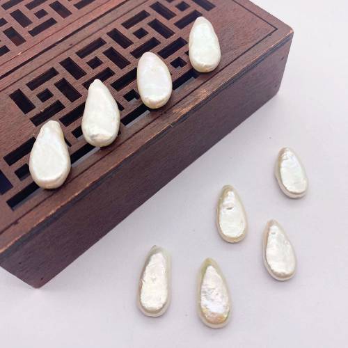 1pc Natural Freshwater Pearl Beads White Irregular Shape Beads for Jewelry Making Charms for Bracelets DIY Accessories 9x18mm