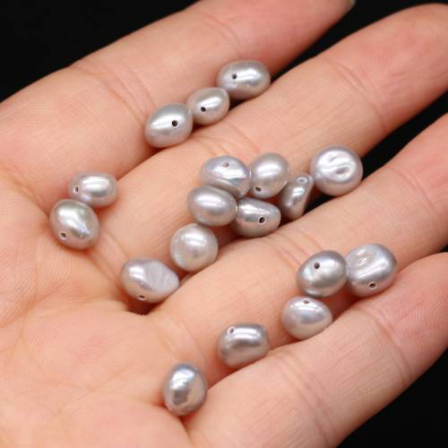 20pcs High Quality Natural Freshwater Pearl Beads Horizontal Hole Loose Pearl Beads for Making Jewelry Necklace Bracelet 5-10mm