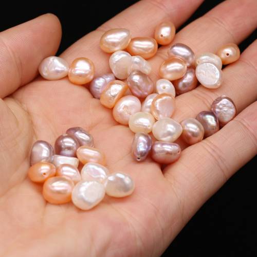 20pcs/lot Natural Pearl Beads Vertical Hole Freshwater Loose Pearl Beads for Making DIY Jewelry Necklace Bracelet 5-10mm