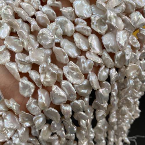 Natural Freshwater Cultured Pearl Beads Shaped Loose Spaced Beads Women‘s Jewelry Making Elegant Bracelet DIY Necklace 13 Inch