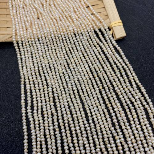 Natural Freshwater Pearl White Rice Beads Loose Beads Insulation Beads DIY Jewelry Necklace Bracelet Making Accessories 2-6mm