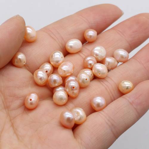 Wholesale 20pcs Natural AA Horizontal Hole Pearl Beads Glossy Loose Pearl Beads for Making DIY Jewelry Necklace Bracelet 5-10mm