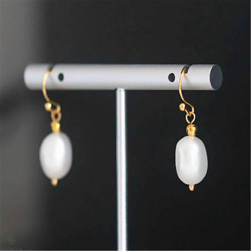 10-11mm Natural Baroque Pearl Earrings Irregular Valentine‘s day gift Jewelry Wedding Gift Women Flawless Aurora Classic Real