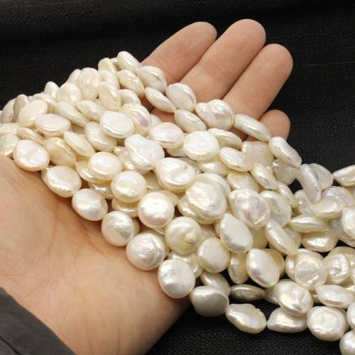 12-15mm Natural Freshwater Pearl Fashion Baroque Button Bead Loose Pearl Star Jewelry DIY Necklace Bracelet Jewelry Accessories