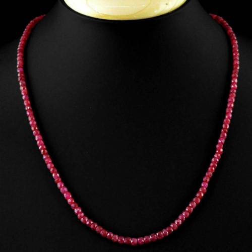 2x4mm Natural Brazil Red Ruby Gemstone Beads Necklace 18 inches Party Ear stud Mother‘s Day Ms gift Classic Fashion Beautiful