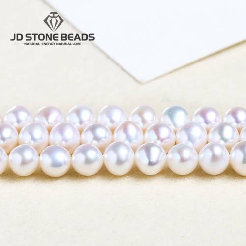 5A High Quality Natural Freshwater Pearl Round Shape Loose Beads for Jewelry Making DIY Necklace Bracelet Fashion Gift For Women