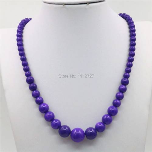 6-14mm Natural Accessories Blue Seashell Beads Tower Necklace Chain Girls Women Fashion Jewelry Making Design Christmas Gifts