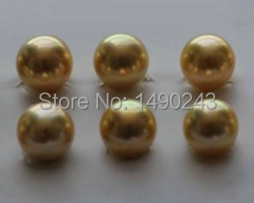 8-9 mm AAA Round Saltwater Natural Gold Akoya Pearl