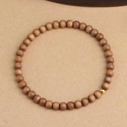 Beautiful natural small brown Sandalwood gold bracelet gift Wedding Freshwater VALENTINE‘S DAY Jewelry FOOL‘S DAY Aquaculture