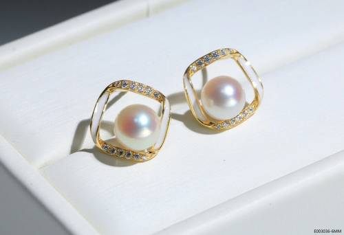 Christmas Korean Style Stud Earrings For Women Vintage Natural Pearl Earrings Fashion Jewelry