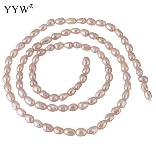 Cultured Rice Freshwater Pearl Beads Natural Pink 2-3mm Approx 08mm Sold Per Approx 15 Inch Strand For Diy Jewelry Making