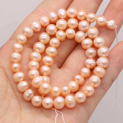 Fine Freshwater Pearl Beads AA Pink Natural Pearls for Jewelry Making DIY Elegant Necklace Bracelet Accessorie 36cm Banquet Gift