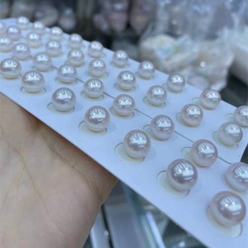 Flawless Round Pearls 5mm 6mm 7mm 8mm 9mm Natural Freshwater Pearls 4A Quality White Color Loose Pearls for Jewelry Making