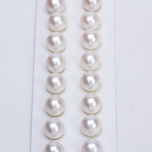 Free shipping 3A quality Wholesale prices Loose Pearls 5mm-8mm Round Shape White Freshwater Pearl No Hole