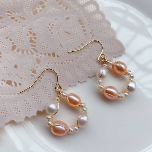 Gold Vintage Natural Pearl Drop Earrings Korea for Women New Fashion 2019 Pendientes Aretes Aretes De Perlas Cultivadas