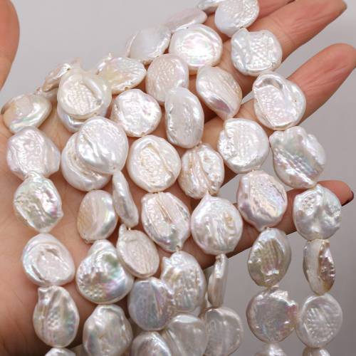 High Quality 100% Natural Freshwater Baroque Pearl Button Beads for Jewelry Making DIY Elegant Necklace Bracelet Accessorie Gift