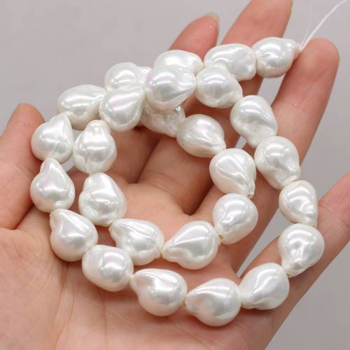High Quality Natural Freshwater White Baroque Pearl Shell Beads for Jewelry Making Bracelet DIY Necklace Accessories Wholesale