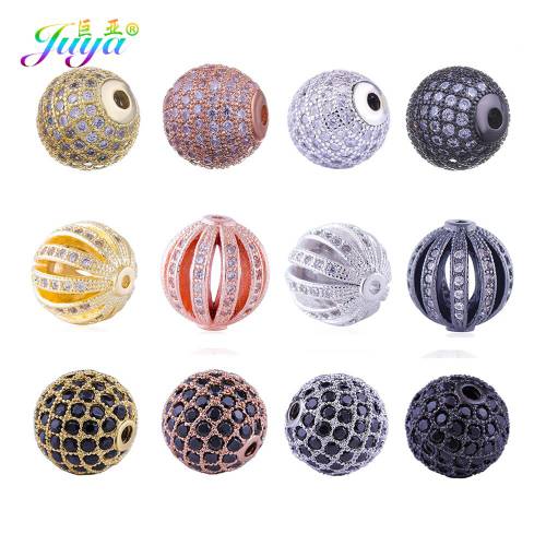 Juya DIY Women‘s Jewelry Beads Supplies 10mm 12mm Floating Ball Charm Beads For Natural Stones Pearls Beadwork Jewelry Making