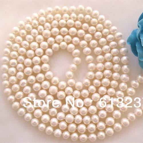Natural 8-9mm akoya cultured white natural round freshwater pearl beads diy beautiful necklace sweater chain 50 inch MY4568