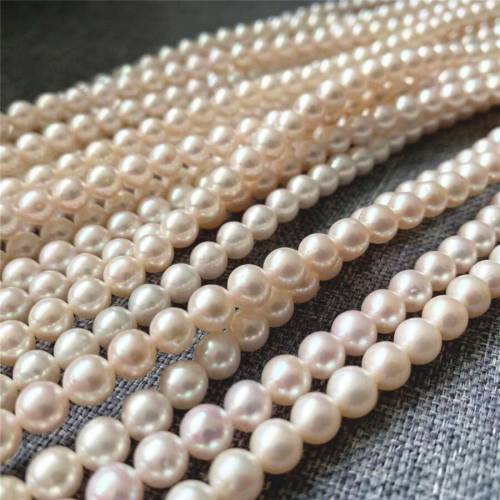 Natural Freshwater Pearl Beaded High Quality Circular Punch Loose Beads for Make Jewelry DIY Bracelet Necklace Accessories