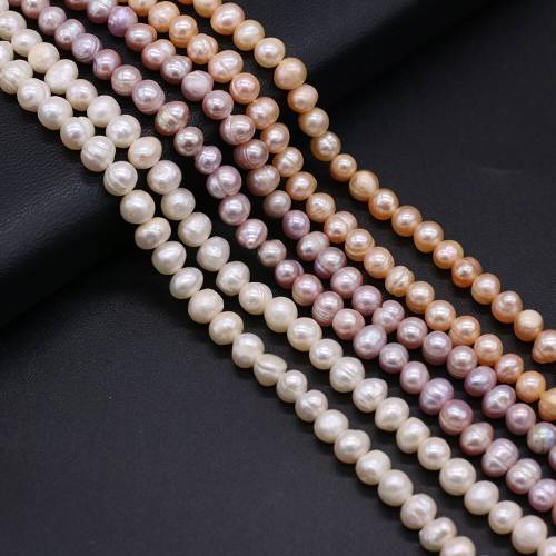Real Natural 100% Freshwater Pearl Beads Round Exquisite Loose Pearls For DIY Craft Bracelet Necklace Jewelry Accessories Making