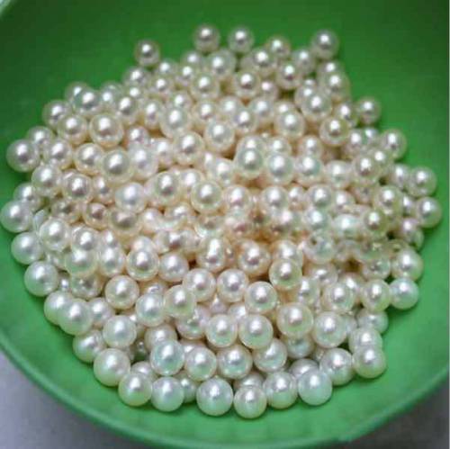 Wholesale 4-5mm AAA Round Half Drilled Natural Freshwater Loose Pearls