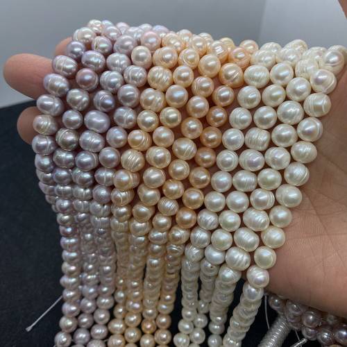Wholesale Natural Potato Round Pearls Beads Freshwater Pearl Loose Beads for DIY Jewelry Making Bracelet Necklace Charms