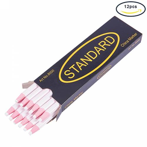 BENECREAT 12PCS White Water Soluble Pencil Tracing Tools for Tailor‘s Sewing Marking And Students Drawing