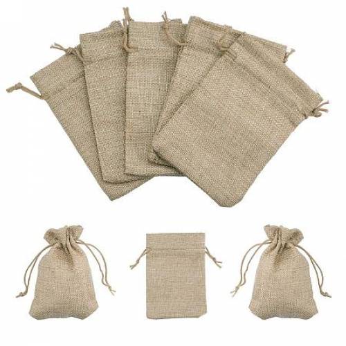 ARRICRAFT 5PCS Burlap Packing Pouches Drawstring Bags 37x53‘‘ Gift Bag Jute Storage Linen Jewelry Pouches Sacks for Wedding Party Shower Birthday...