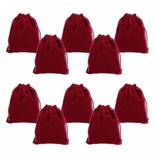 ARRICRAFT Pack of 50 Brown Velvet Drawstring Pouches Wedding Favor Jewelry Gift Bags 39
